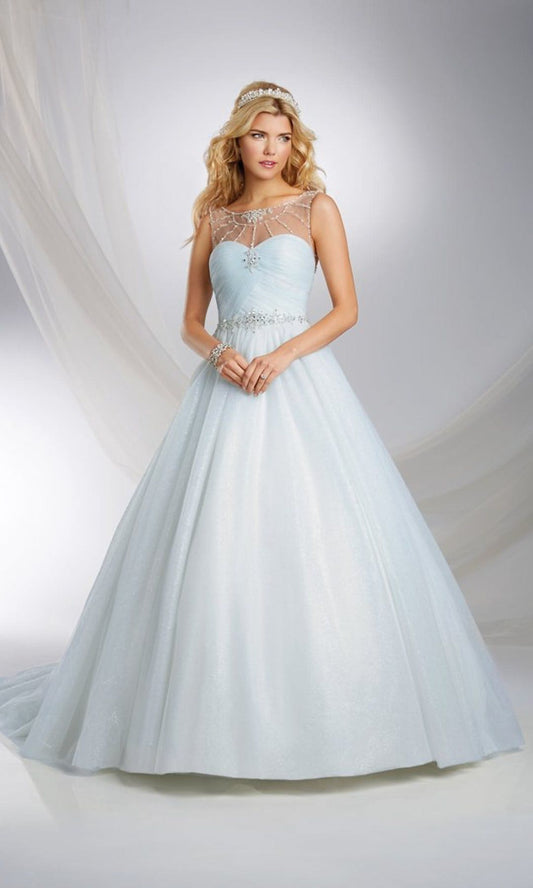 [For Rent ONLY] Cinderella Disney Fairy Tale Wedding/Evening Dress in Glass Slipper Blue (Ball Gown) - AA244 - Blossom Wedding