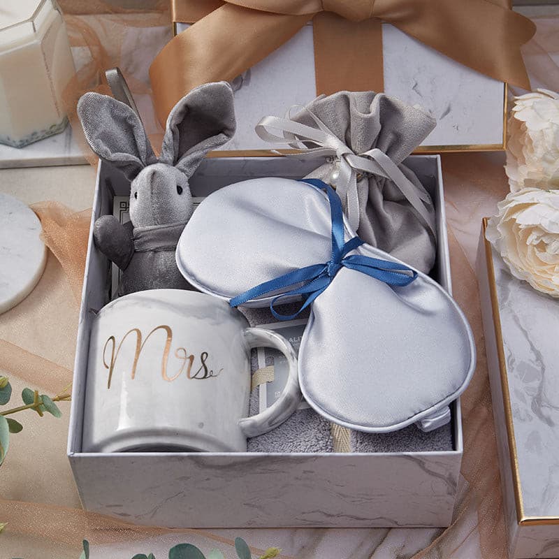 Wedding Favors Bridesmaid Mug Sleep Mask Gifts Set Box for Bridesmaid Bridal Shower - Blossom Wedding