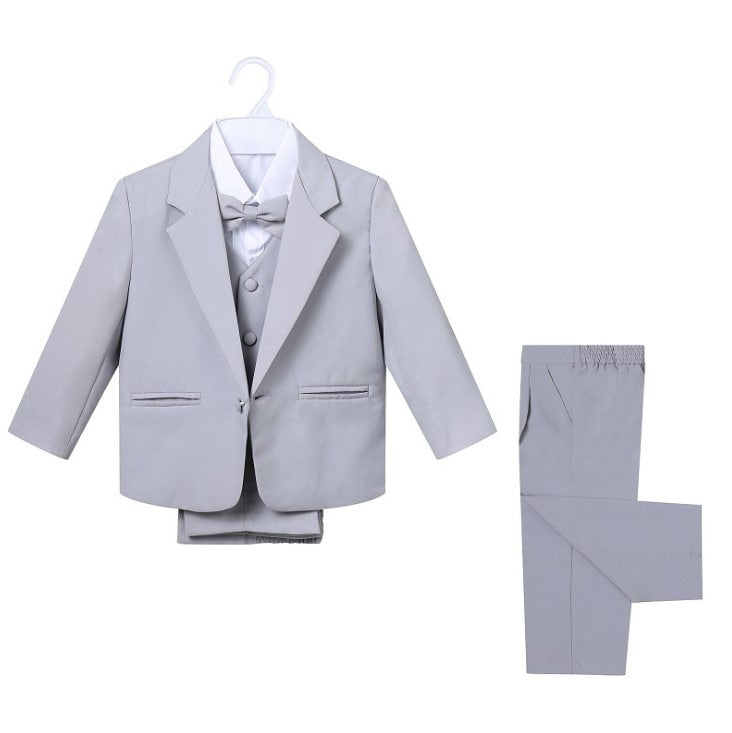 Little Boy Formal Suit Baby Boys 5-piece Suit Set - Blossom Wedding