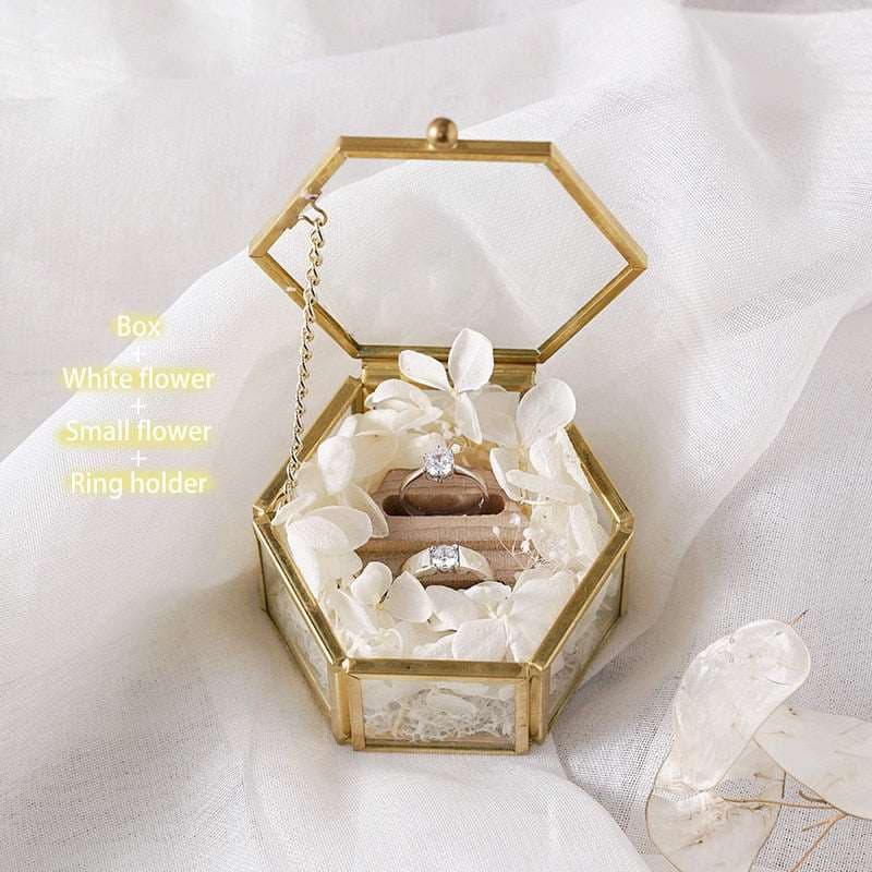 Crystal Box, shops Wedding Ring Box