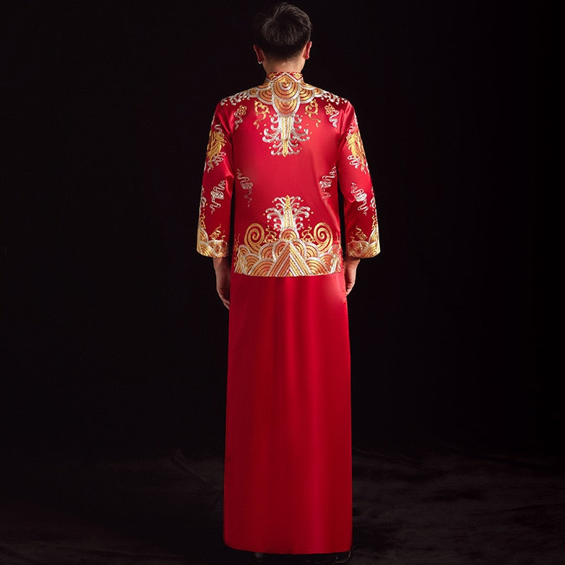 Fashion Hanfu Ancient Chinese Wedding Dress Traditional Wedding Clothing  Cheongsam Dress - Fashion Hanfu