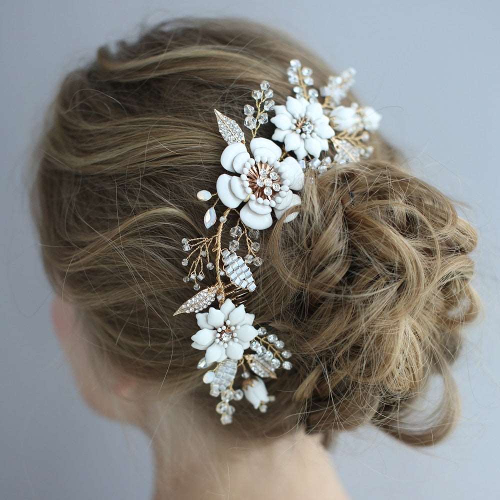 Amazon.com : JONKY Crystal Hair Vines Silver Headband Rhinestone Bridal Hair  Accessories Wedding Headpiece for Bride : Beauty & Personal Care