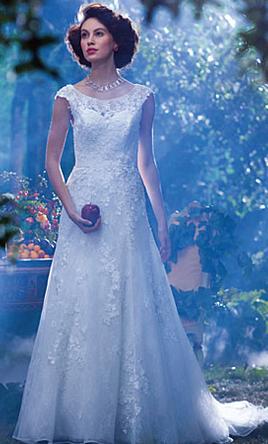 [For Rent ONLY] Snow White Disney Fairy Tale Wedding Dress in Ivory Include Net Cape (A-Line) - AA240 - Blossom Wedding