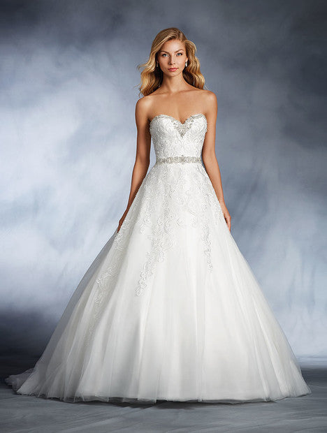 [For Rent ONLY] Cinderella Disney Fairy Tale Wedding Dress in In  Ivory/Silver with Sweet Scarlet (A-Line Ball Gown) - AA272